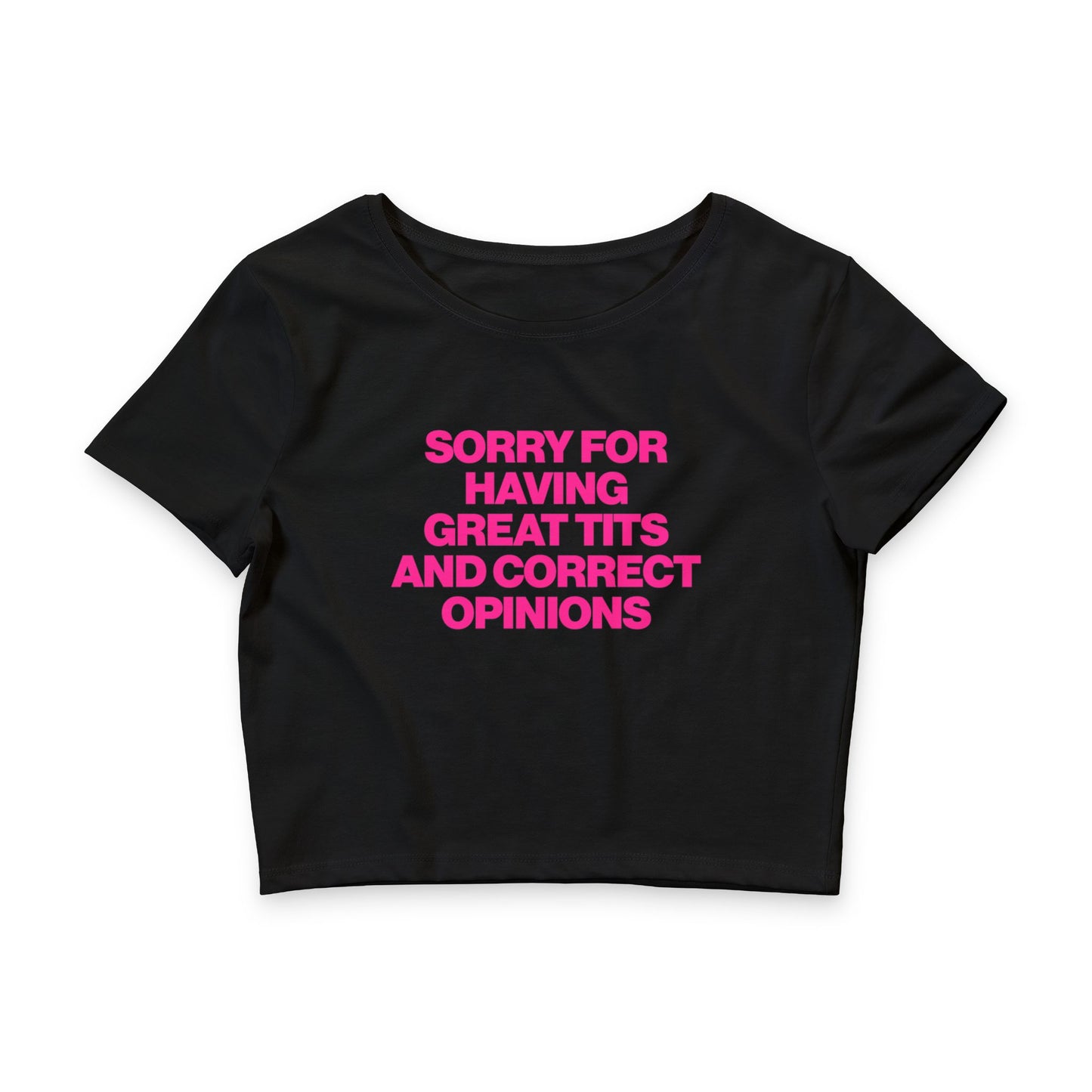 SORRY FOR HAVING GREAT TITS AND CORRECT OPINIONS BABY TEE